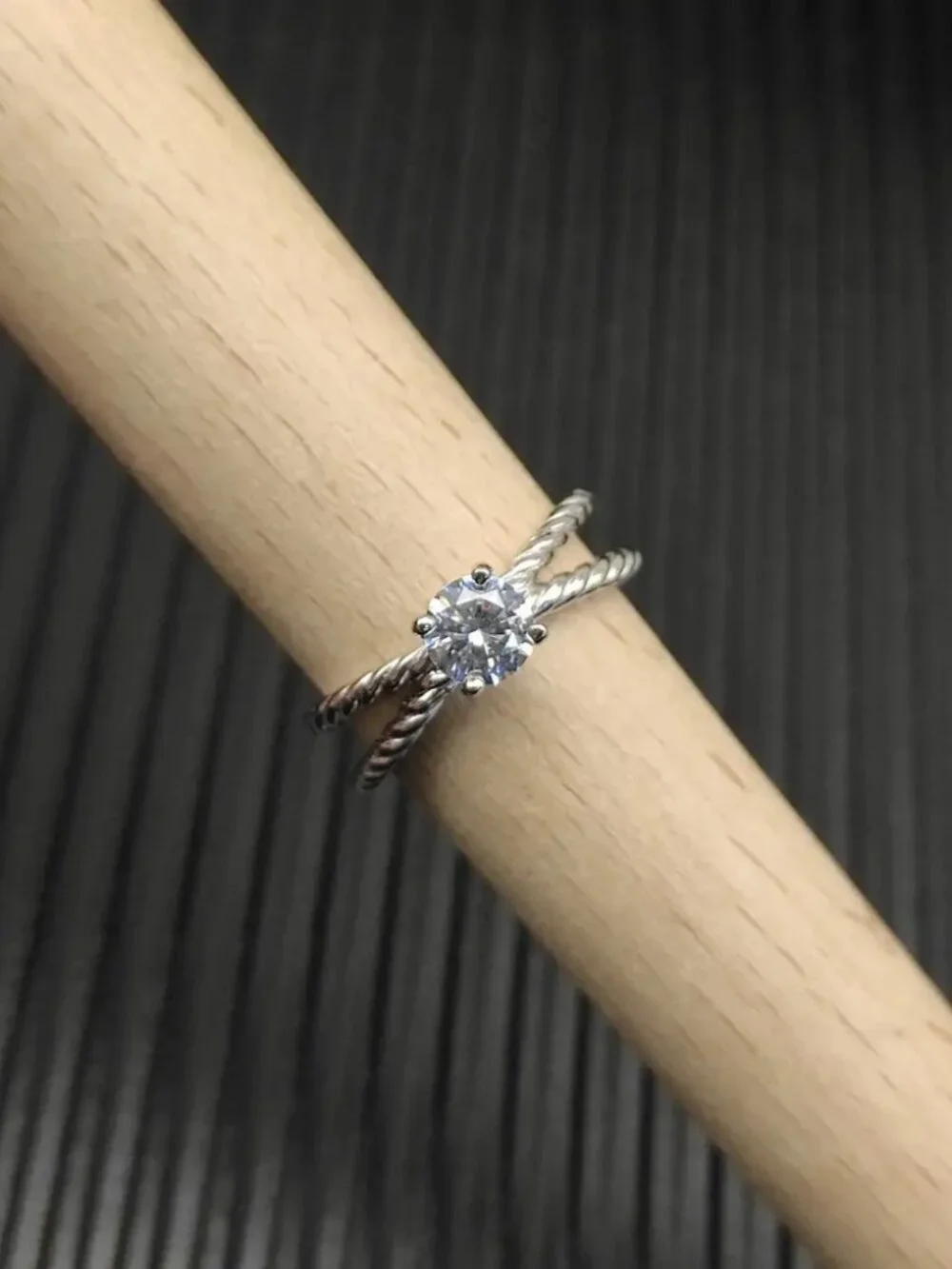 David Yurman interlocking diamond ring